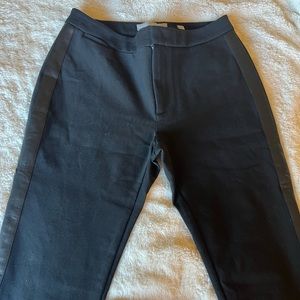 VINCE women’s side strap trouser in black size 4